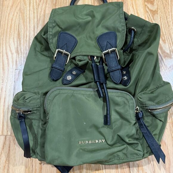 Burberry Women's Green and Khaki Bag - Picture 1 of 5